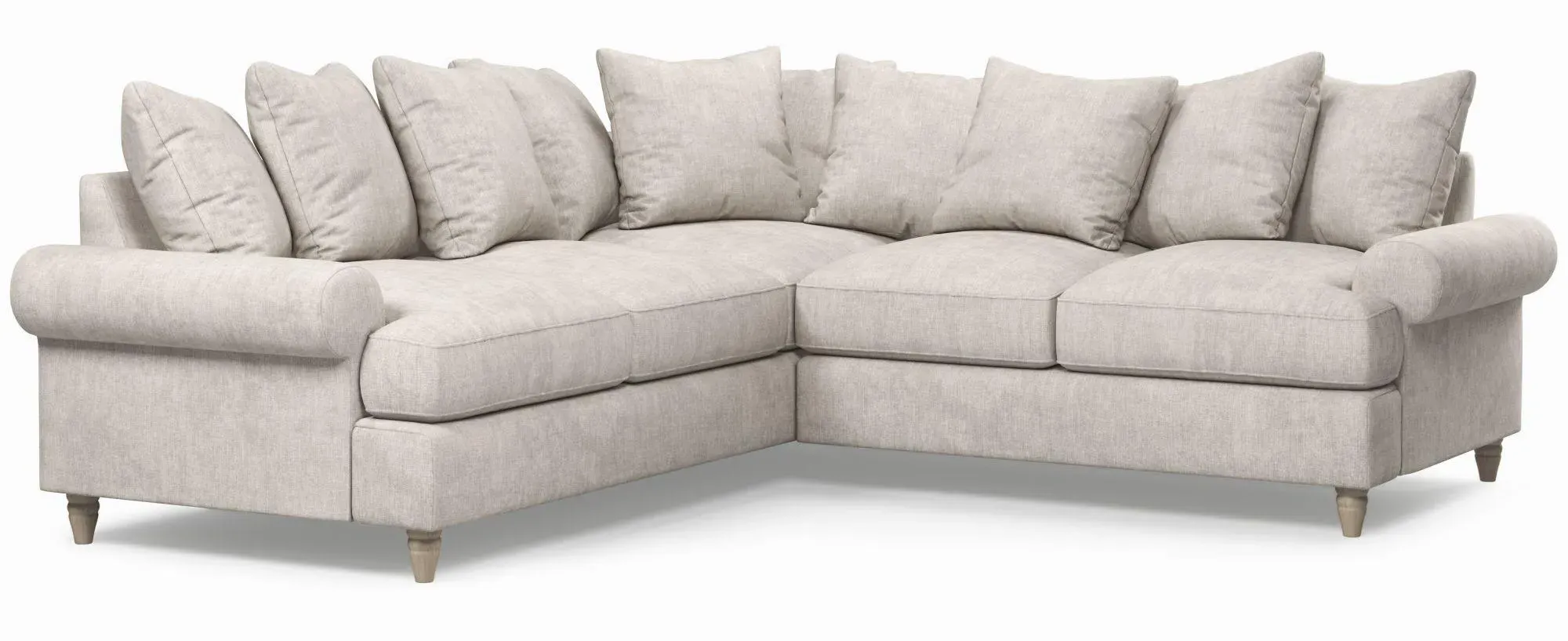 Narva 2 Corner 2 Sofa - Clay, Fabric