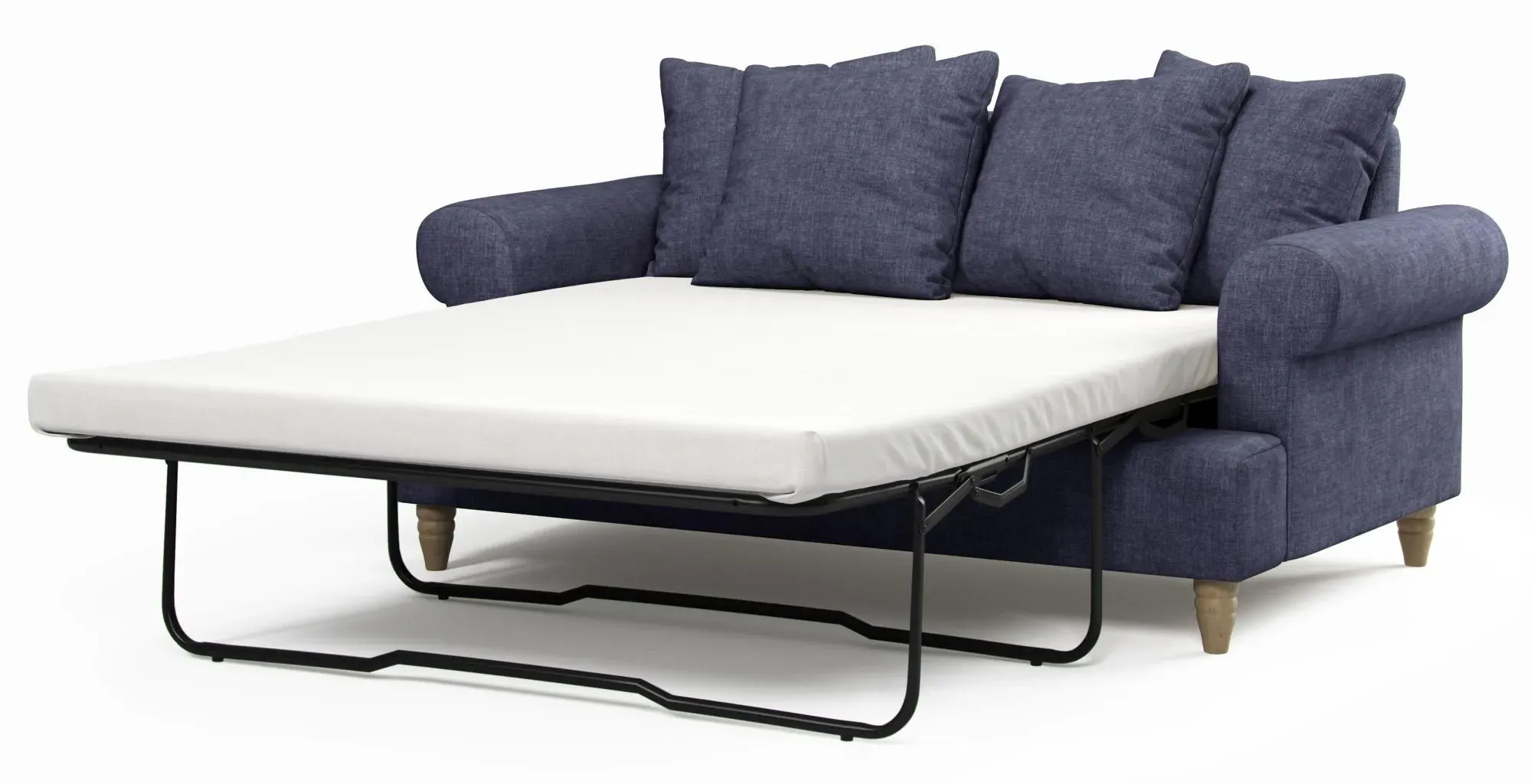 Narva 2-Seater Pull Out Sofa Bed - Denim, Fabric