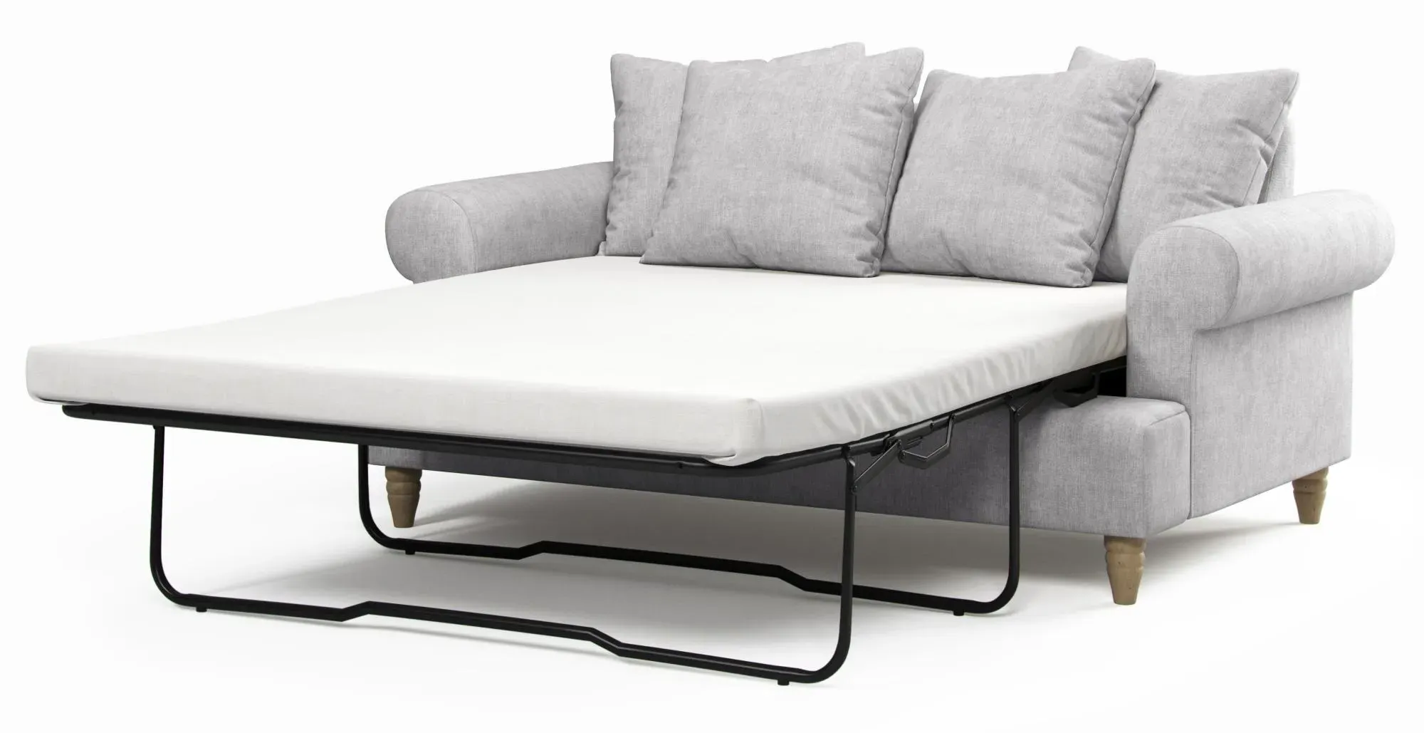 Narva 2-Seater Pull Out Sofa Bed - Dove Grey, Fabric