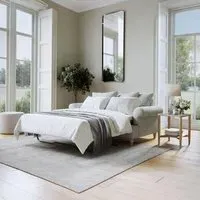 Narva 2-Seater Pull Out Sofa Bed - Dove Grey, Fabric