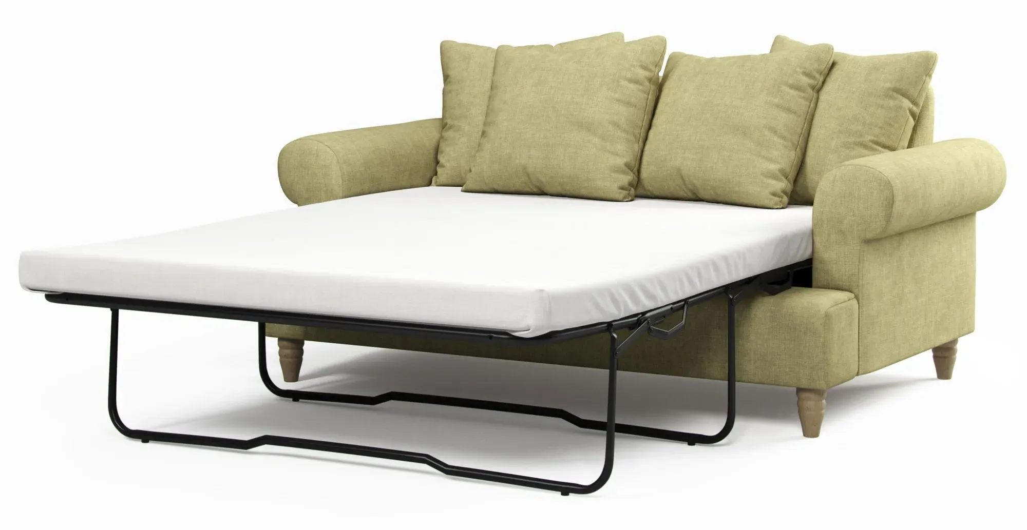 Narva 2-Seater Pull Out Sofa Bed - Sage, Fabric