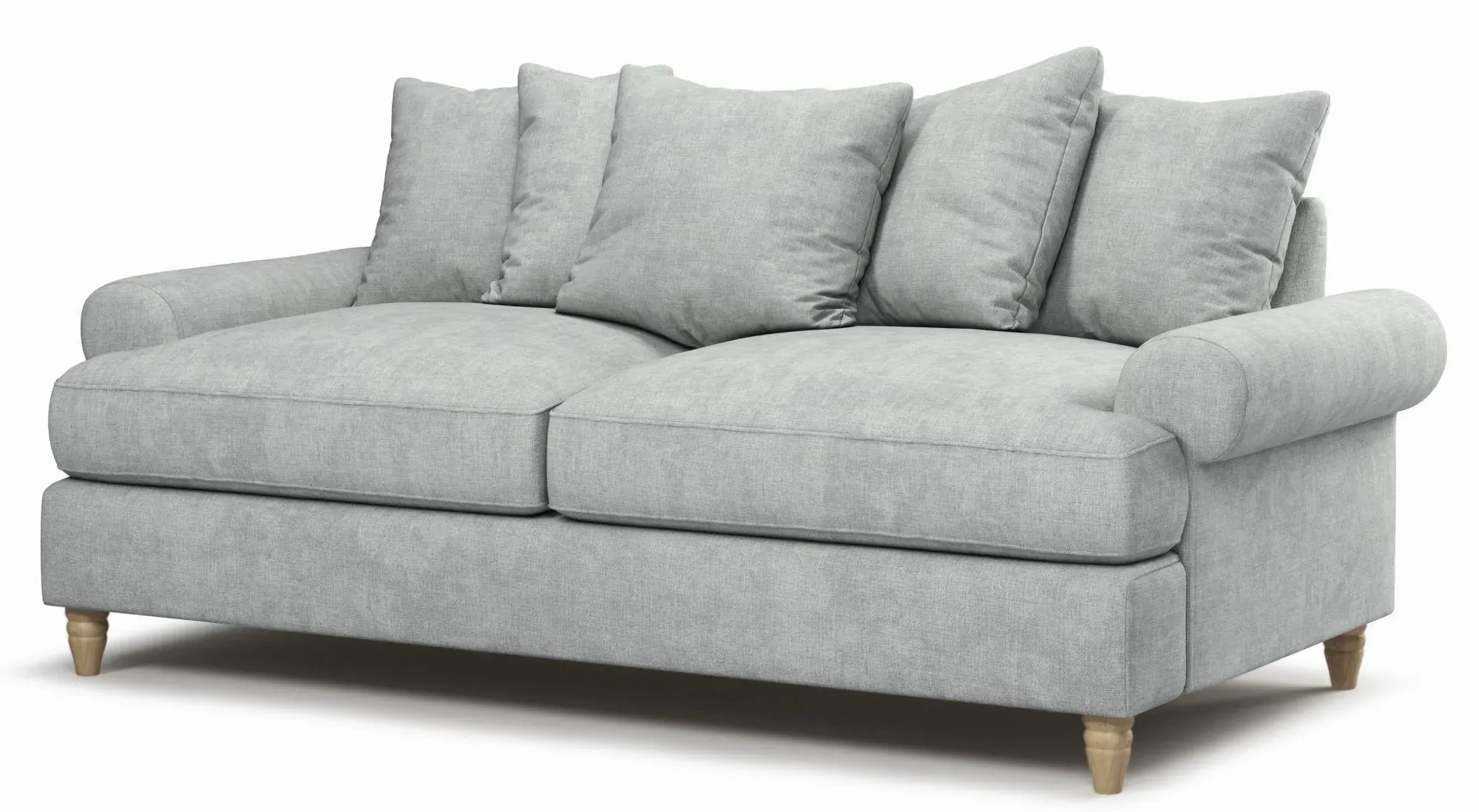 Narva 2.5 Seater Sofa - Aqua, Fabric