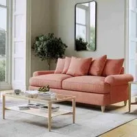 Narva 2.5 Seater Sofa - Coral, Fabric