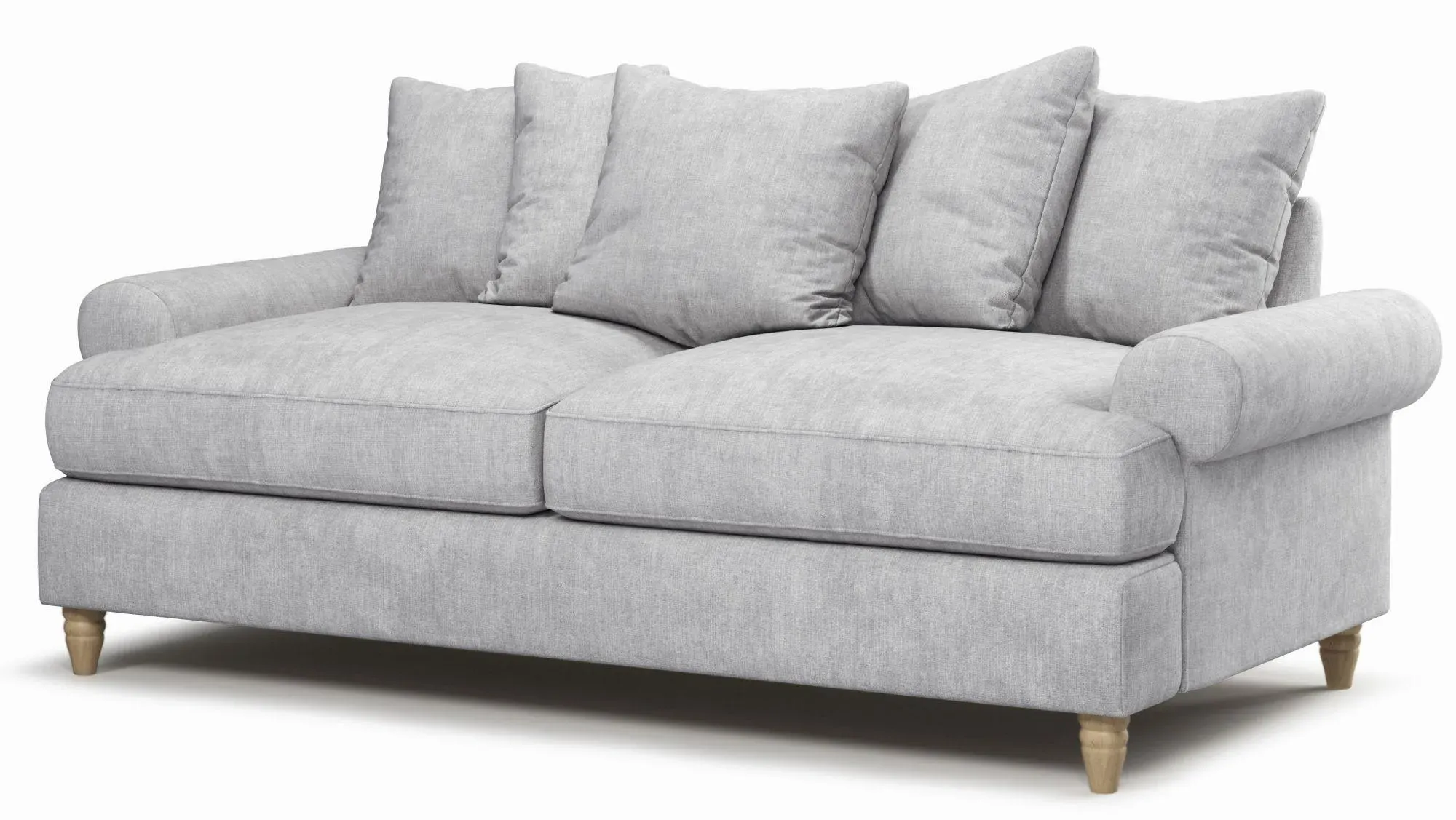 Narva 2.5 Seater Sofa - Dove Grey, Fabric