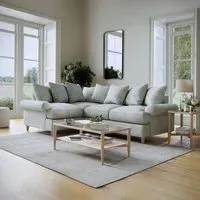 Narva Corner Sofa - Aqua, Fabric