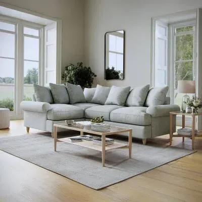 Narva Corner Sofa - Aqua, Fabric image