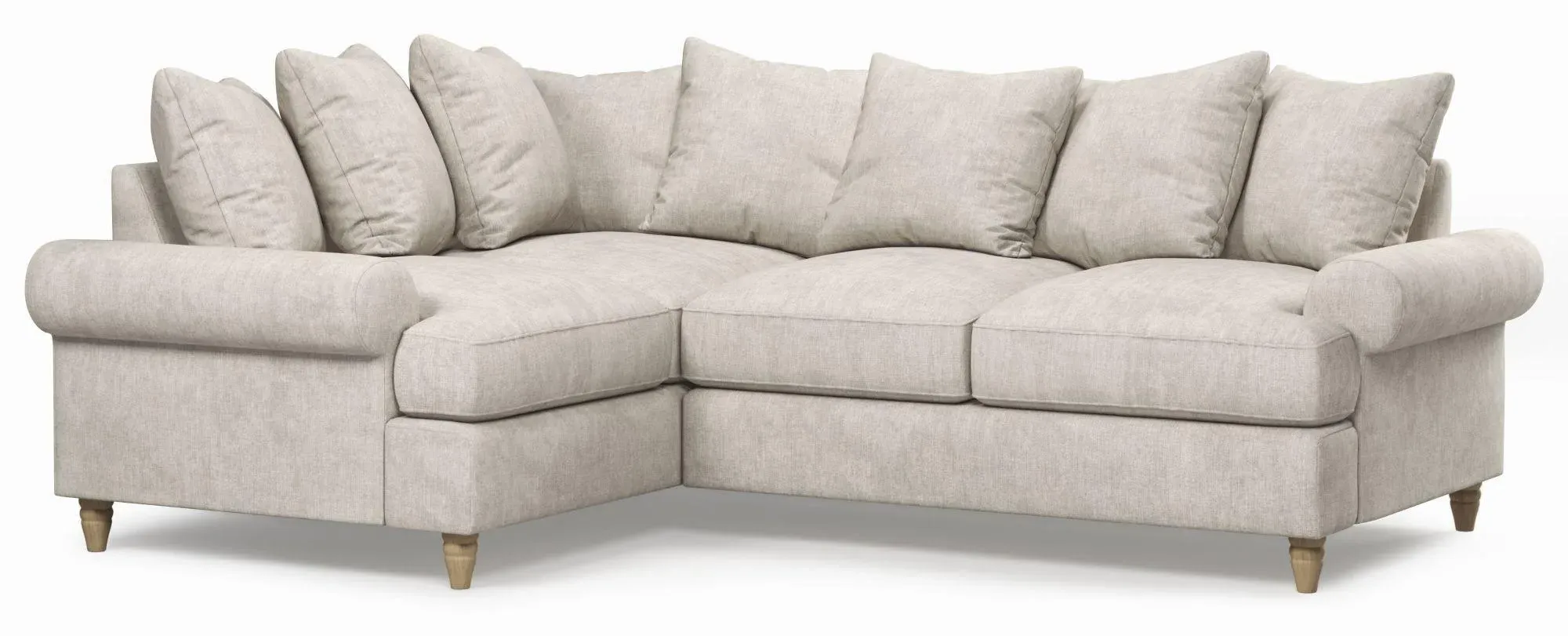 Narva Corner Sofa - Clay, Fabric