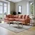Narva Corner Sofa - Coral, Fabric
