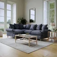Narva Corner Sofa - Denim, Fabric