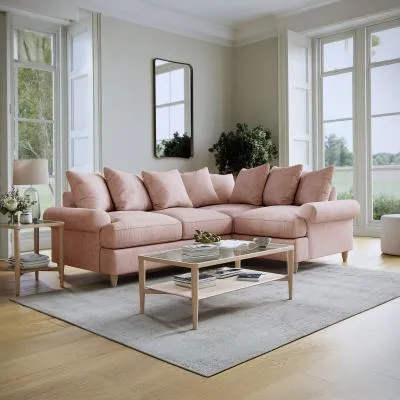 Narva Corner Sofa - Pastel, Fabric