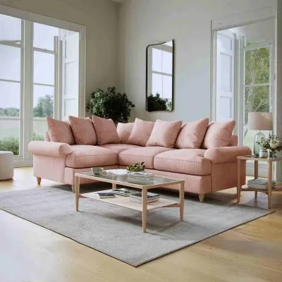 Narva Corner Sofa - Pastel, Fabric