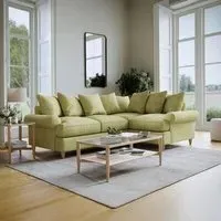 Narva Corner Sofa - Sage, Fabric