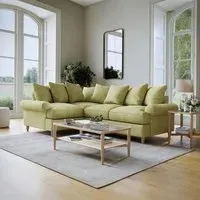Narva Corner Sofa - Sage, Fabric