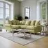 Narva Corner Sofa - Sage, Fabric