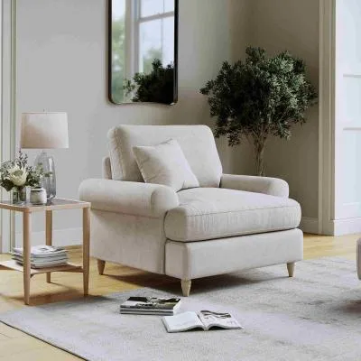 Narva Fabric Armchair - Clay image