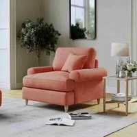 Narva Fabric Armchair - Coral