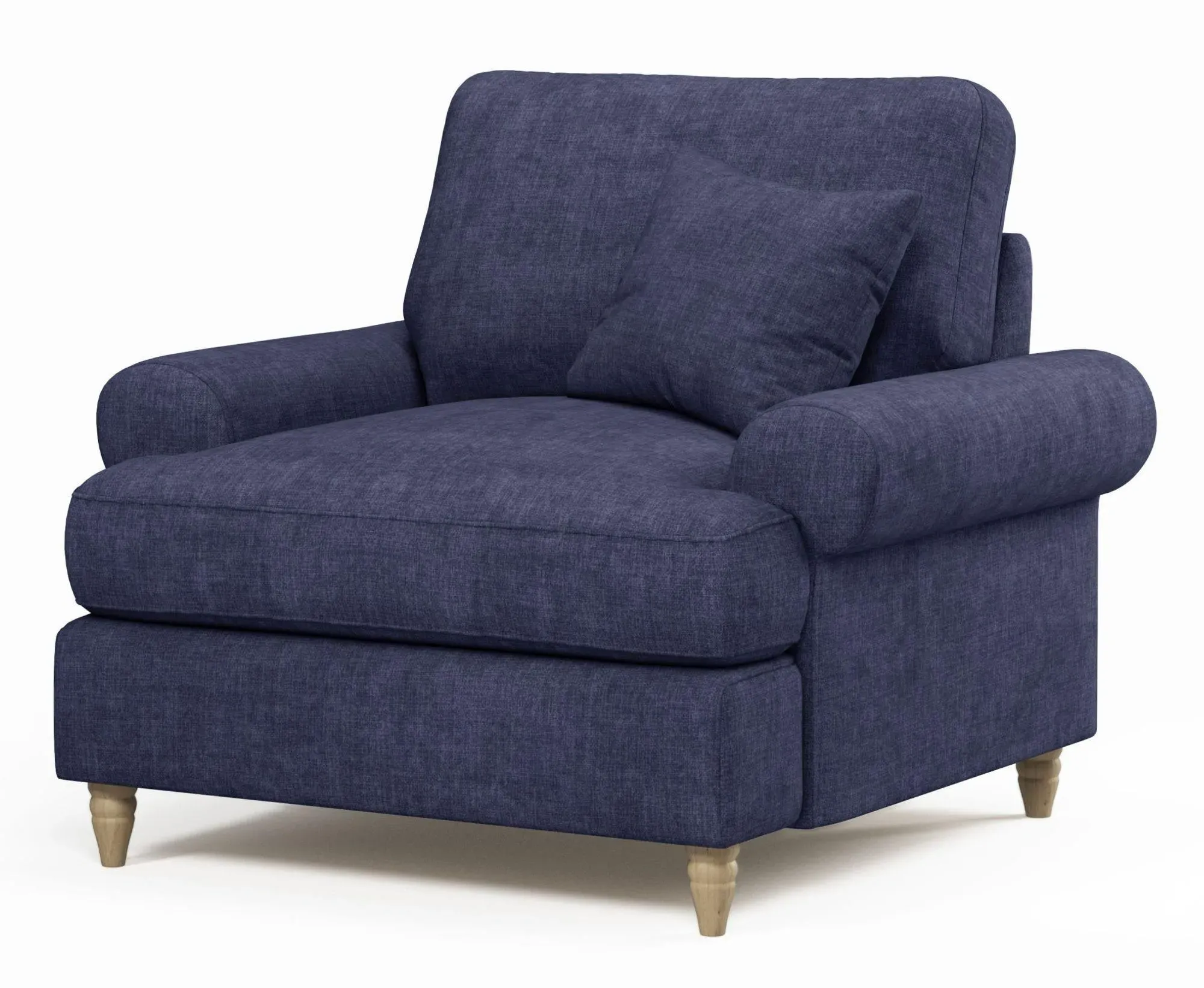 Narva Fabric Armchair - Denim