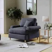 Narva Fabric Armchair - Denim