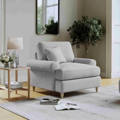 Narva Fabric Armchair - Dove Grey