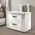 Anna 2 Drawer Bedside Cabinet - White