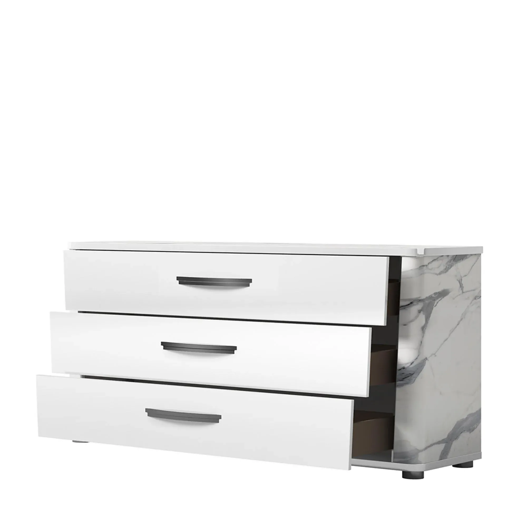 Anna 3 Drawer Dresser - White
