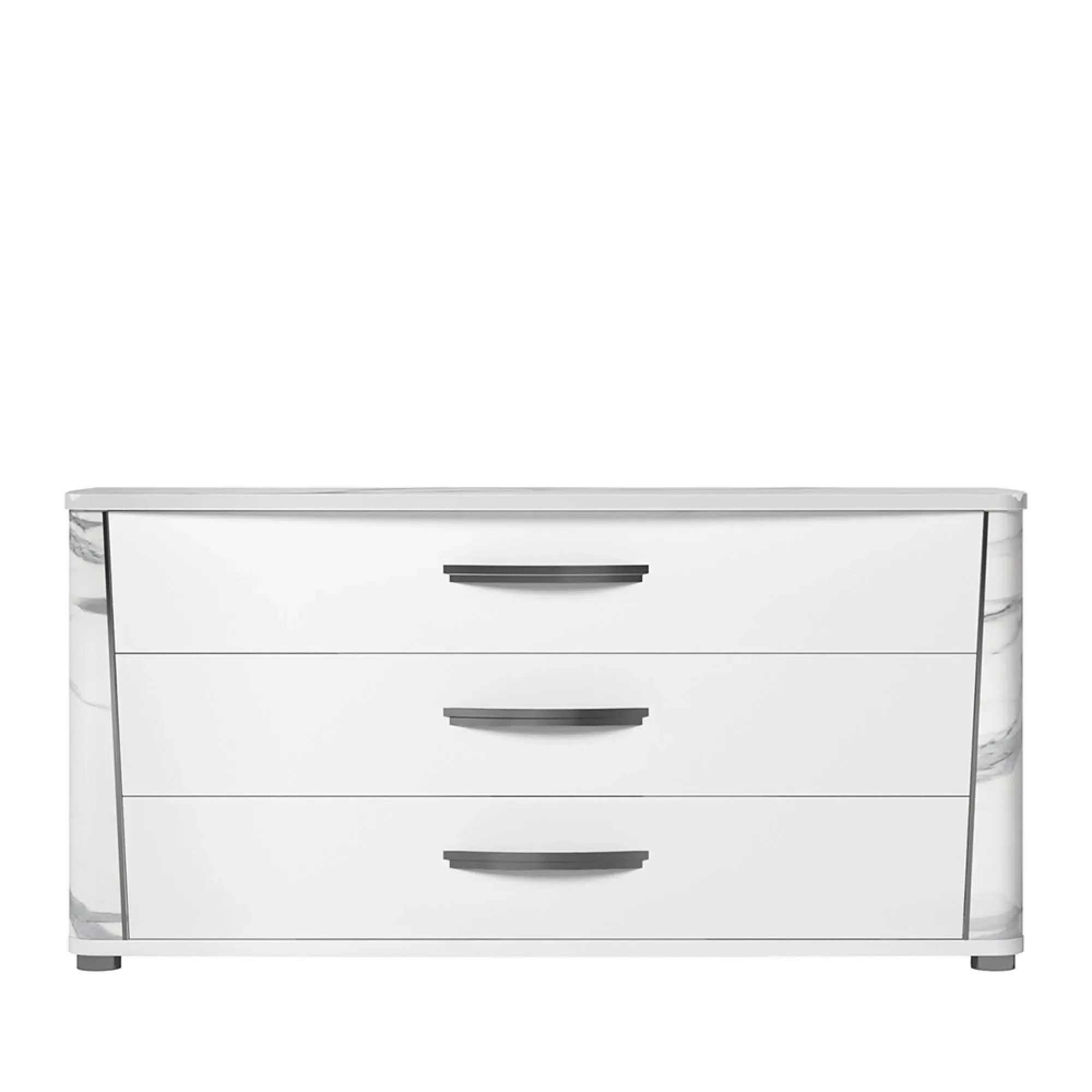 Anna 3 Drawer Dresser - White