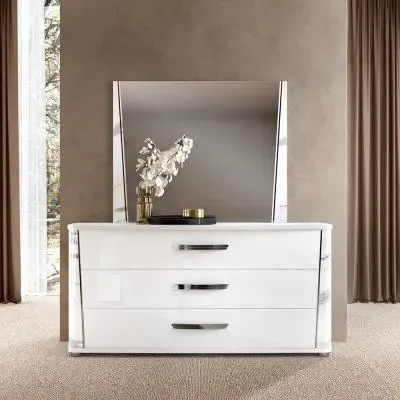 Anna 3 Drawer Dresser - White
