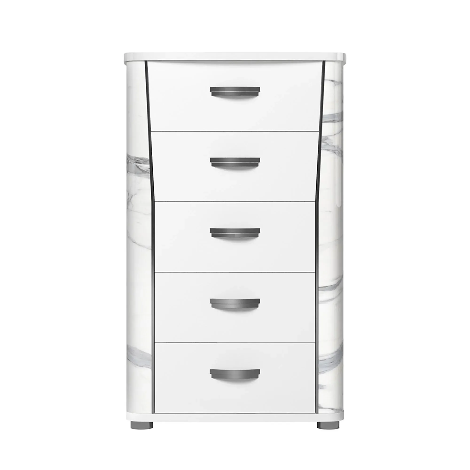 Anna 5 Drawer Tall Chest - White