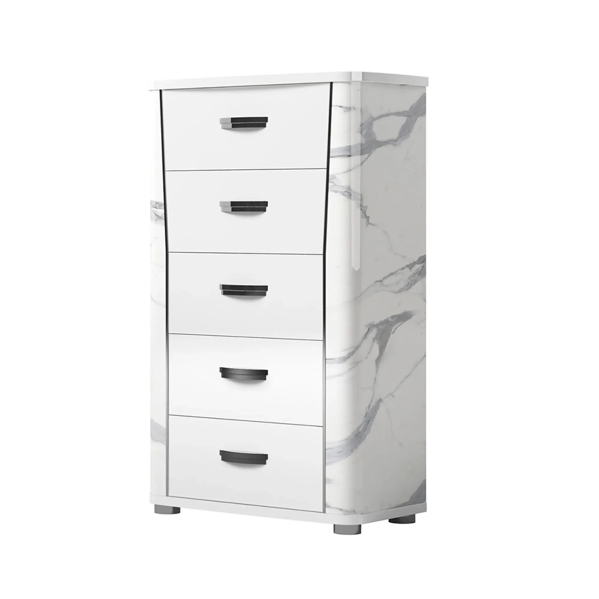 Anna 5 Drawer Tall Chest - White