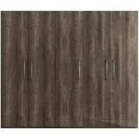 Dea 5 Door Wardrobe - Vintage Oak