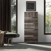 Dea 5 Drawer Tall Chest - Vintage Oak