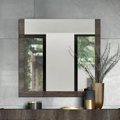 Dea Wall Mirror - Vintage Oak image