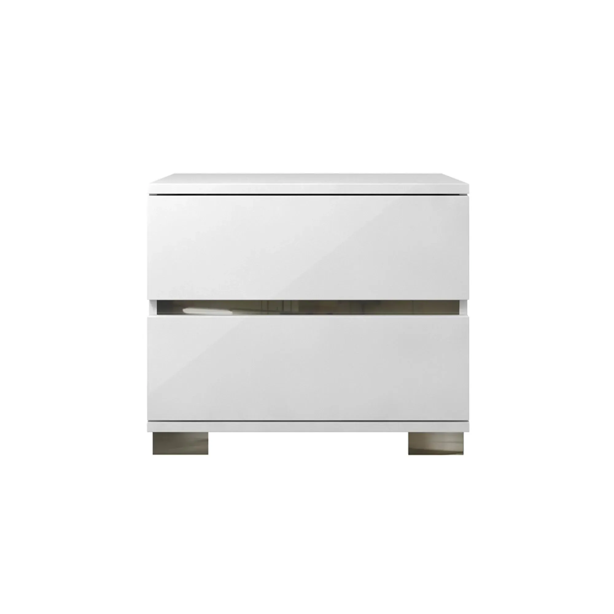 Dream 2 Drawer Bedside Cabinet - White