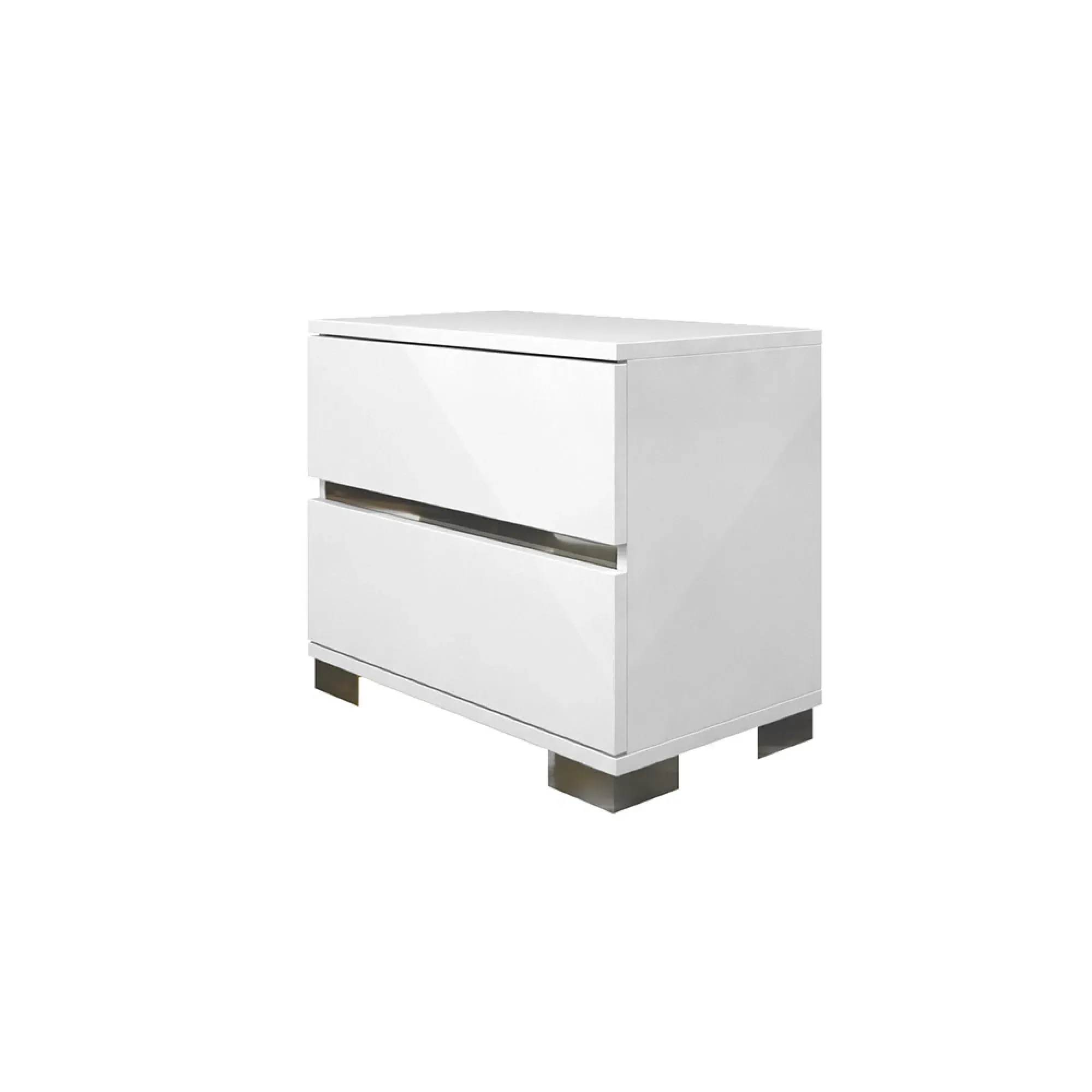 Dream 2 Drawer Bedside Cabinet - White