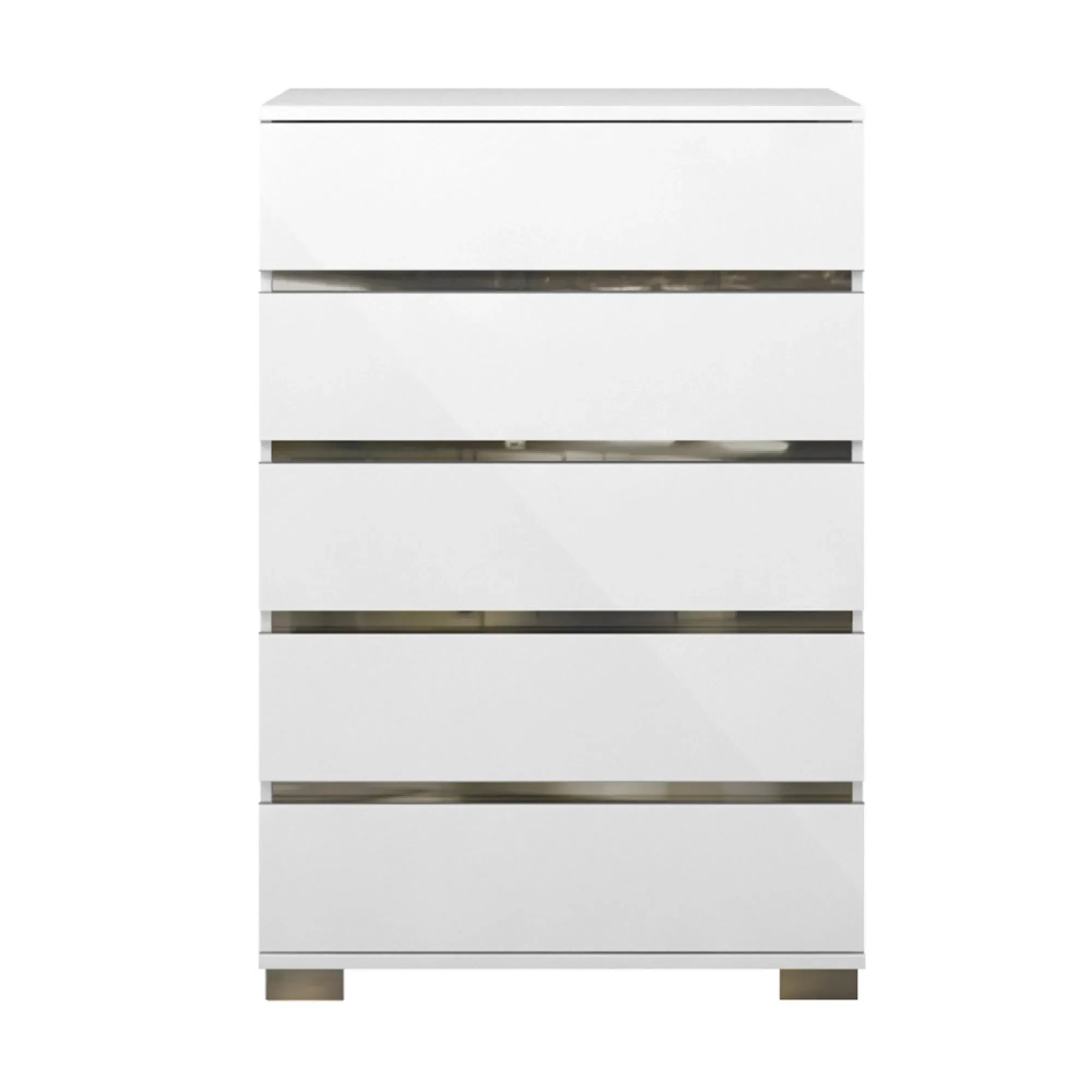 Dream 5 Drawer Tall Chest - White