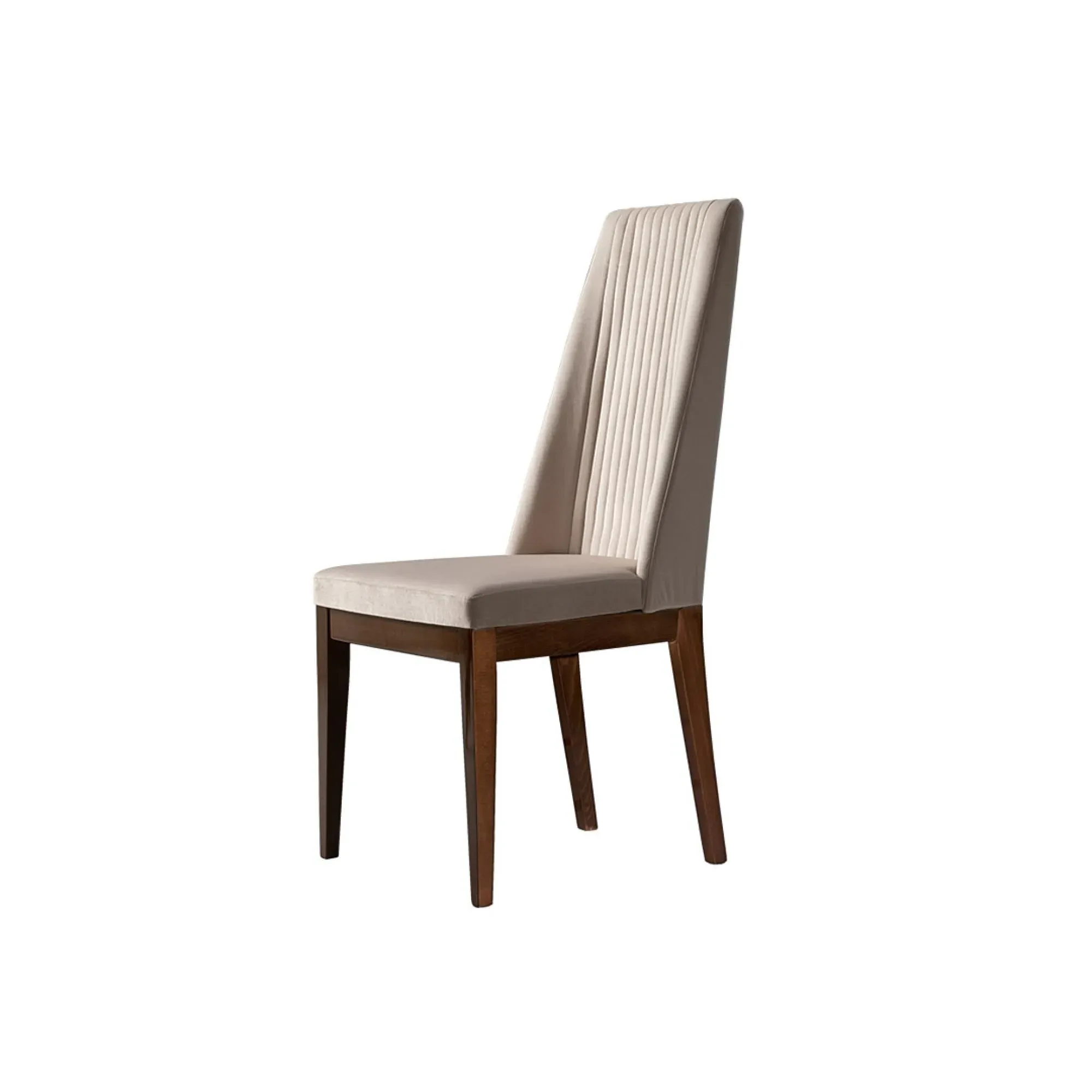 Eva Italian Dining Chair Set of 2 - Beige, Fabric