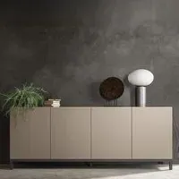 Kali Italian 4 Door Extra Large Sideboard - Taupe