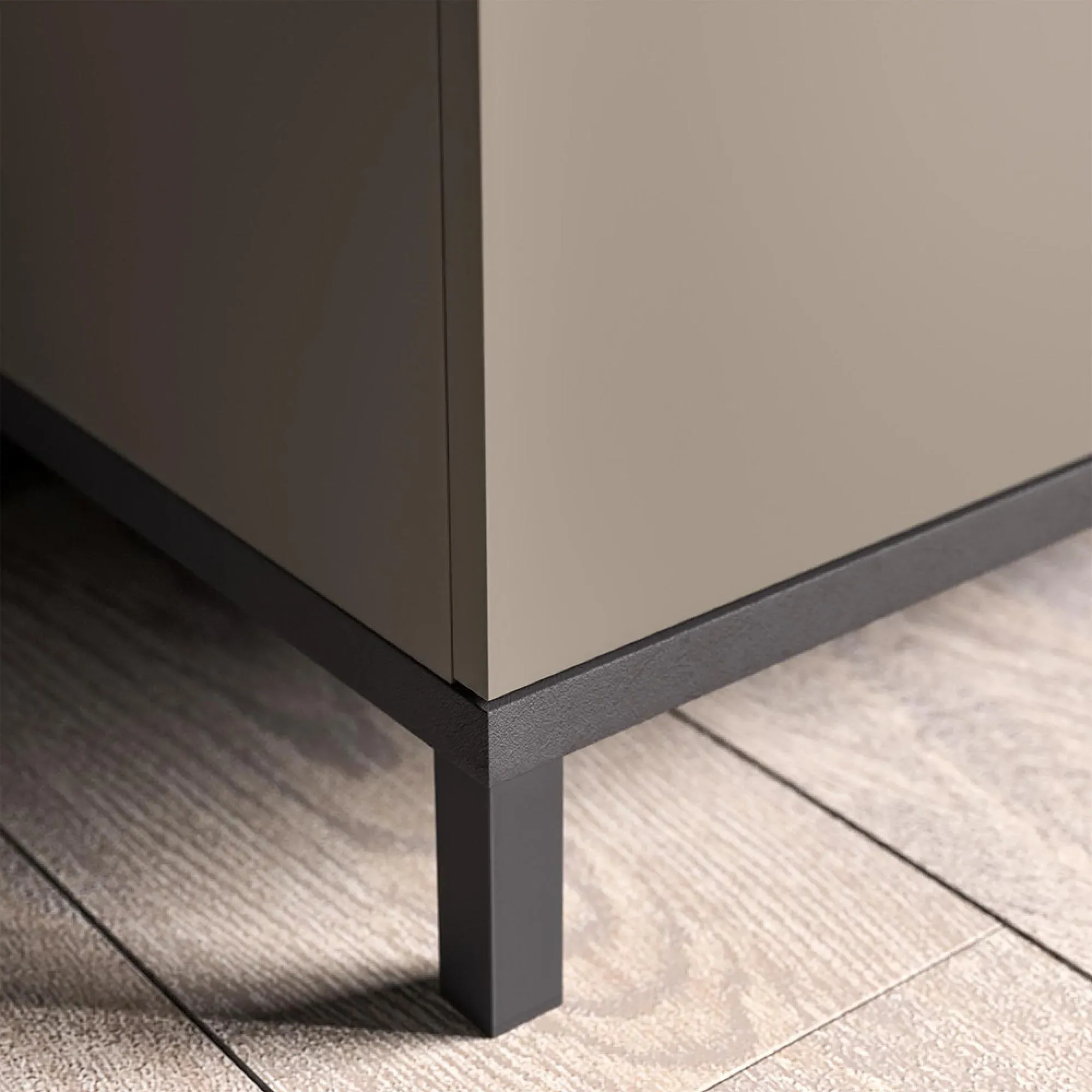 Kali Italian 4 Door TV Unit - Taupe