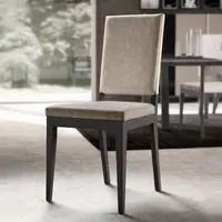 Kali Italian Dining Chair Set of 2 - Taupe, Faux Leather