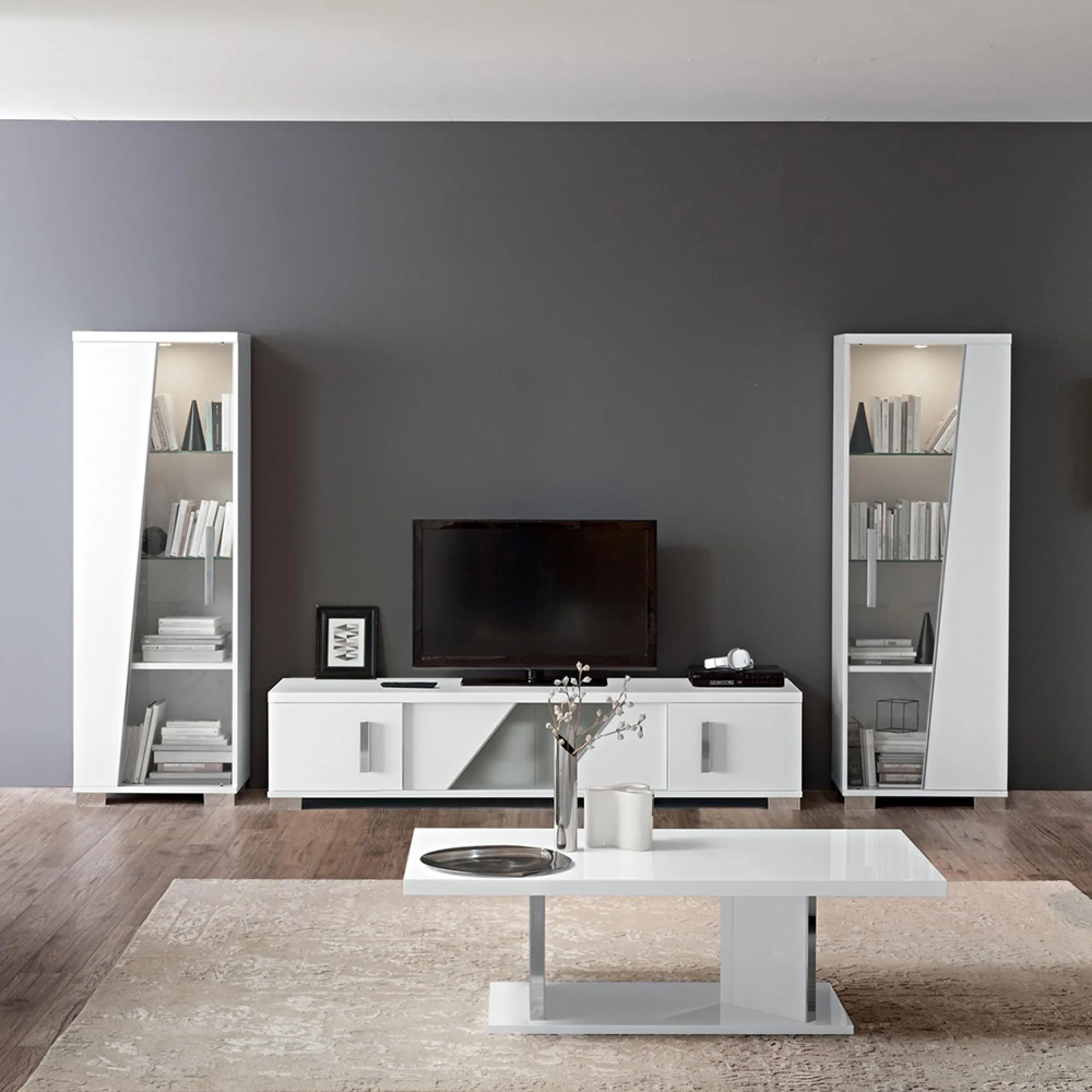 Lisa Coffee Table - White, High Gloss