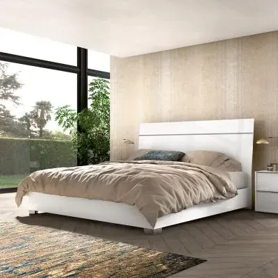 Luna Italian Bed - White image