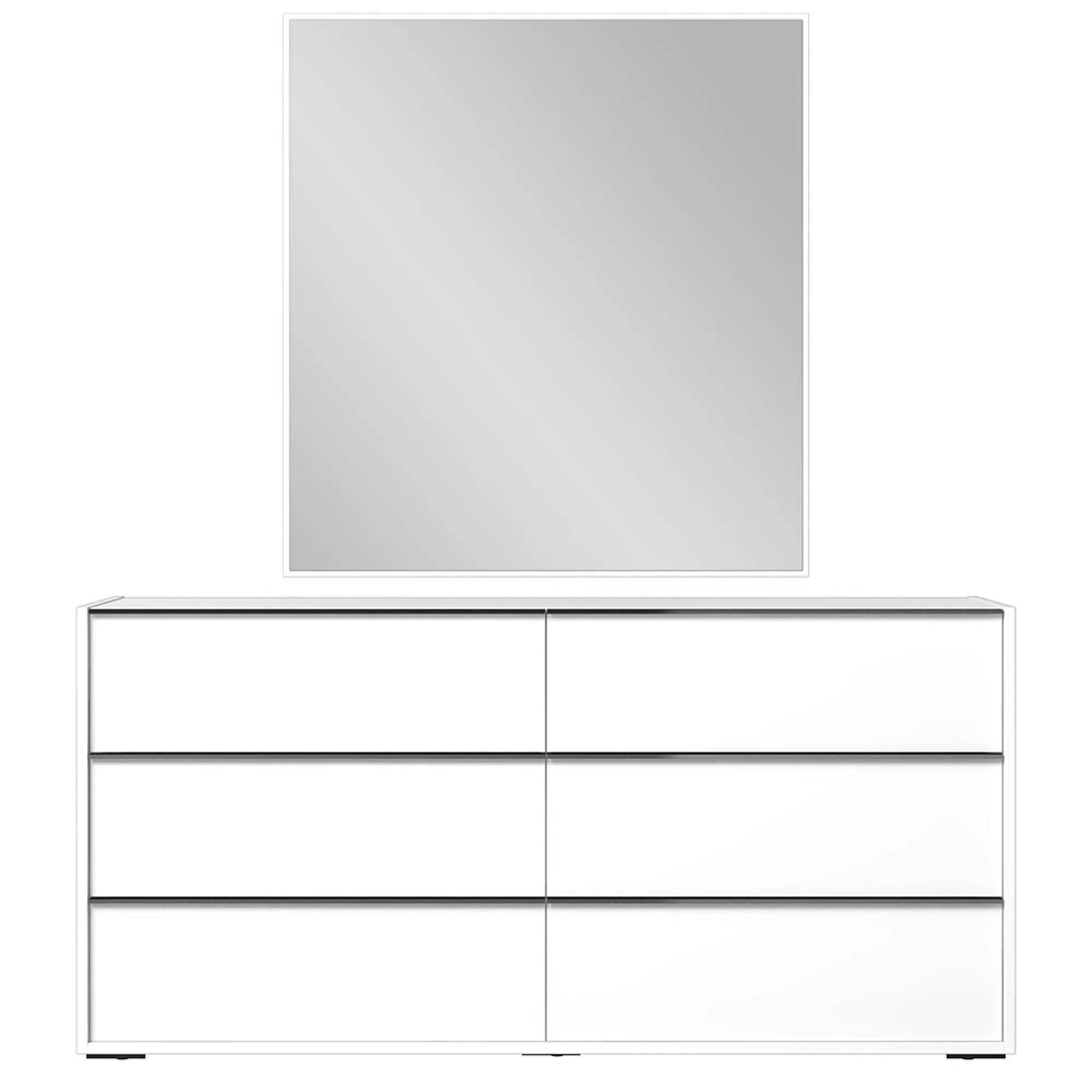 Luna Wall Mirror - White