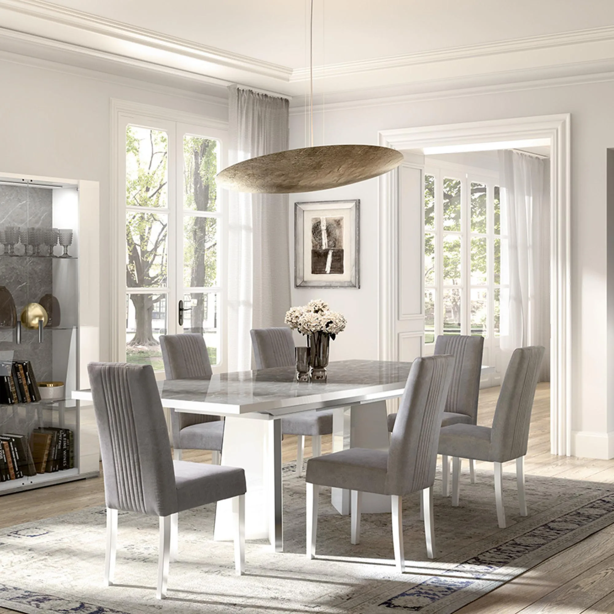Mara 10 Seater Dining Table - White