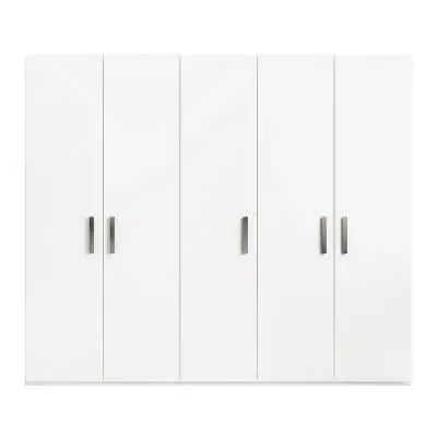Mara 5 Door Wardrobe - White