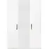 Mara Italian 3 Door Mirror Wardrobe - White