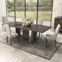 Medea 10 Seater Pedestal Dining Table - Vintage Oak