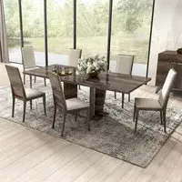 Medea 6-10 Seater Extending Pedestal Dining Table - Vintage Oak