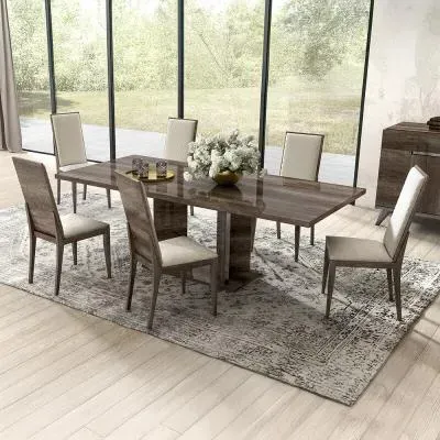 Medea 6-10 Seater Extending Pedestal Dining Table - Vintage Oak image