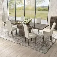 Medea 8-Seater Pedestal Dining Table - Vintage Oak