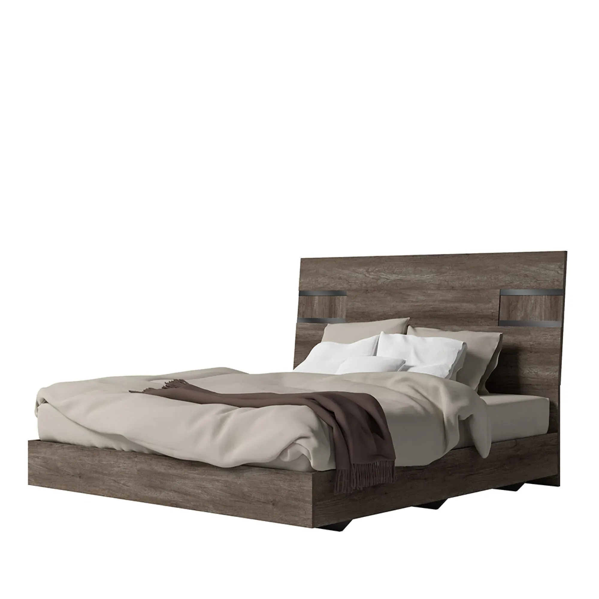 Medea Italian Bed - Vintage Oak
